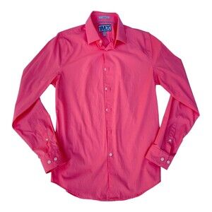 Express Men's 1MX Limited Edition Pink Color Fitted Shirt Size S